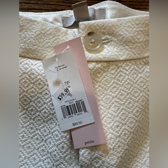 Banana Republic | New | Women’s | Textured | Trouser | Pants | Cream‎ | 12 P - Picture 4 of 8